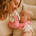 Baby Nursing Pillow Curved Bottle Holder Breathable Mesh