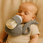 Baby Nursing Pillow Curved Bottle Holder Breathable Mesh