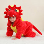 Baby Onesie Romper Soft Fleece Hood With Ears