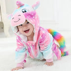 Baby Onesie Romper Soft Fleece Hood With Ears
