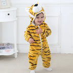 Baby Onesie Romper Soft Fleece Hood With Ears