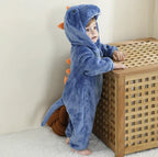 Baby Onesie Soft Cotton-Poly Blend Hooded Front Zipper