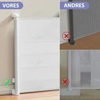 Baby & Pet Gate Retractable One-Handed 55 In