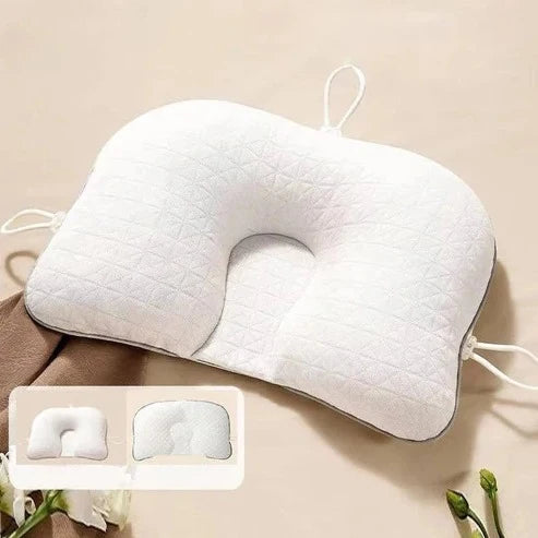 Baby Pillow Ergonomic Anti-Flat-Head Breathable Adjustable Fit