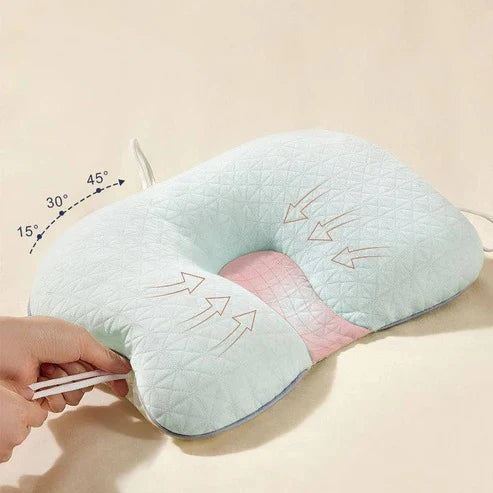 Baby Pillow Ergonomic Anti-Flat-Head Breathable Adjustable Fit