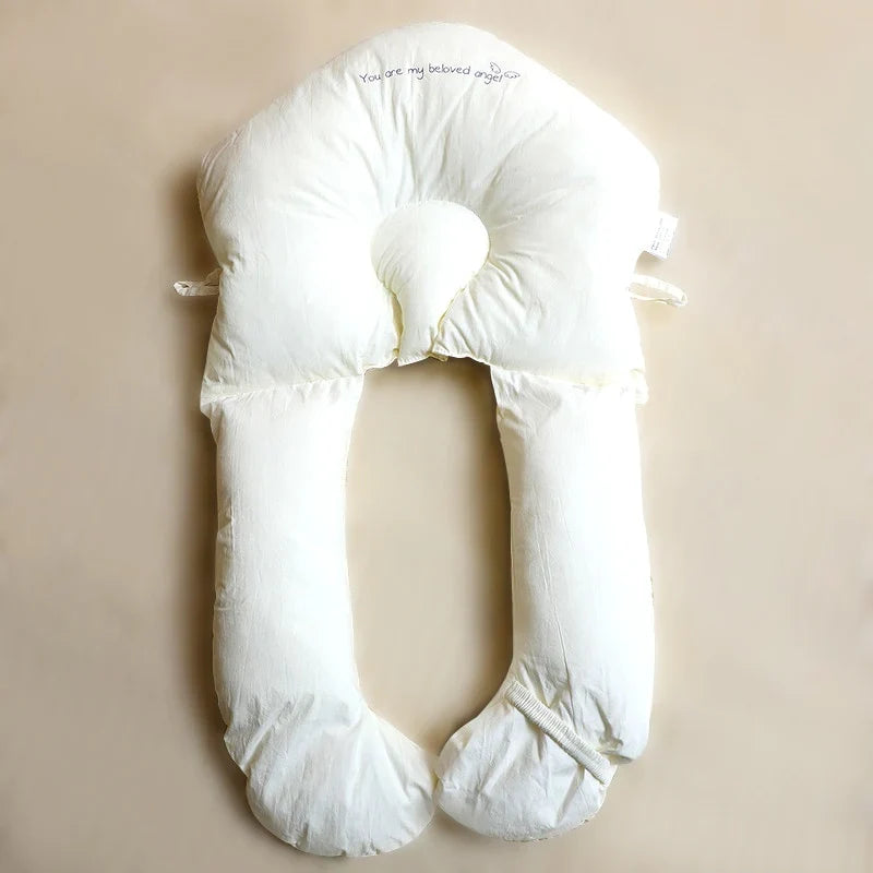 Baby Pillow Ergonomic Head & Neck Support Breathable Cotton Cover