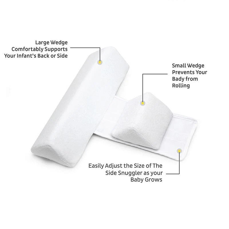Baby Pillow Memory Foam Adjustable Width Washable Cover