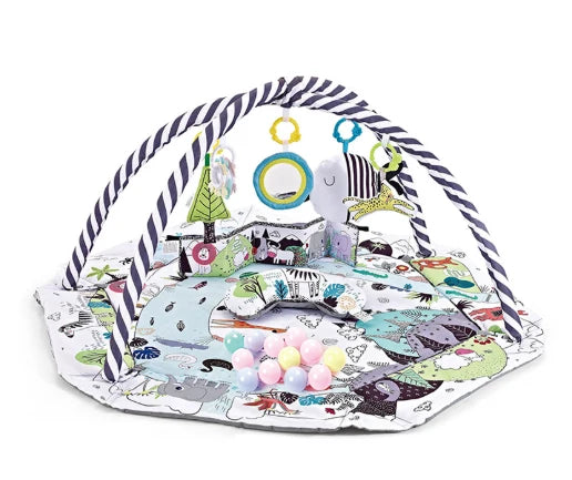 Baby Play Mat 8-in-1 Detachable Toys Easy-Clean