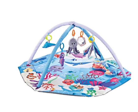 Baby Play Mat 8-in-1 Detachable Toys Easy-Clean