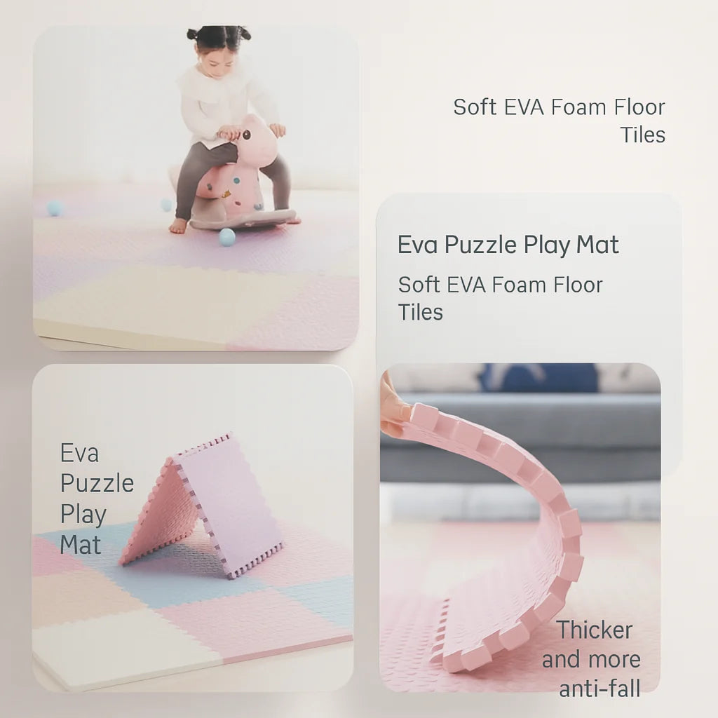 Baby Play Mat Cushioned EVA Foam Non-Slip