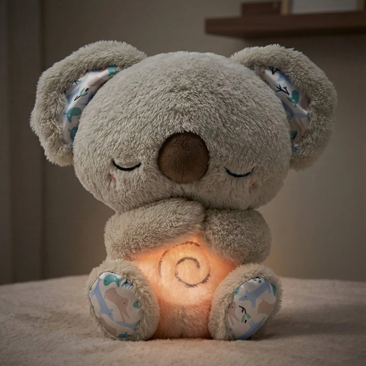 Baby Plush Toy Breathing Motion & Warm Night Light