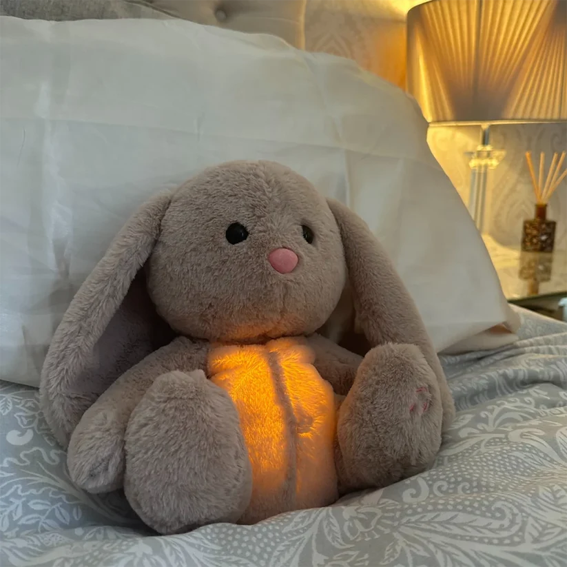 Baby Plush Toy Breathing Motion & Warm Night Light