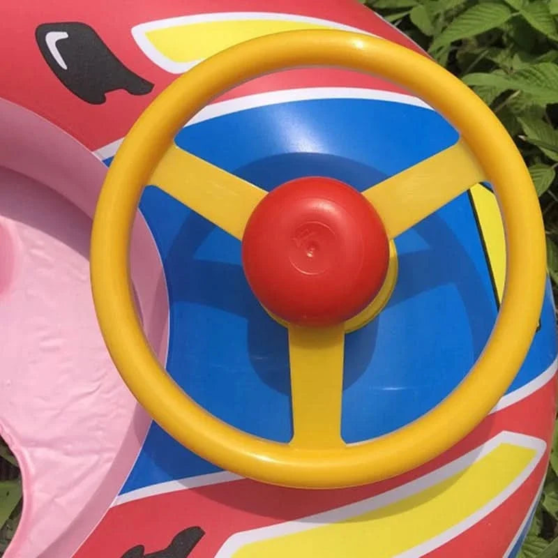 Baby Pool Float Steering Wheel Lightweight & Portable