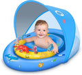 Baby Pool Float UPF 50 Canopy Dual Air Chambers