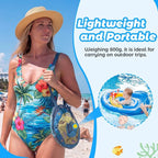 Baby Pool Float UPF 50 Canopy Dual Air Chambers