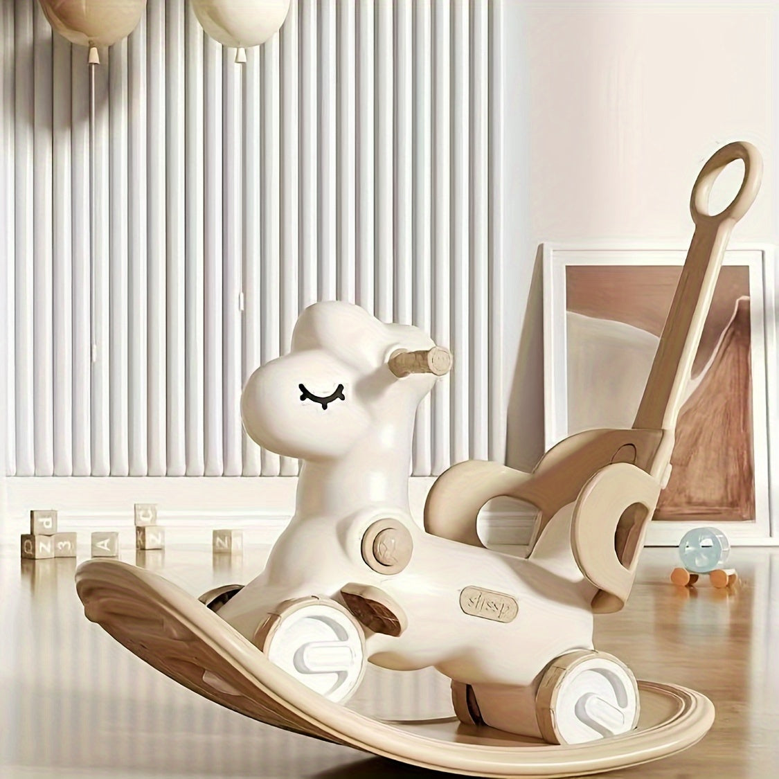 Baby Ride-On Toy 2-in-1 Rocking Horse & Balance Bike