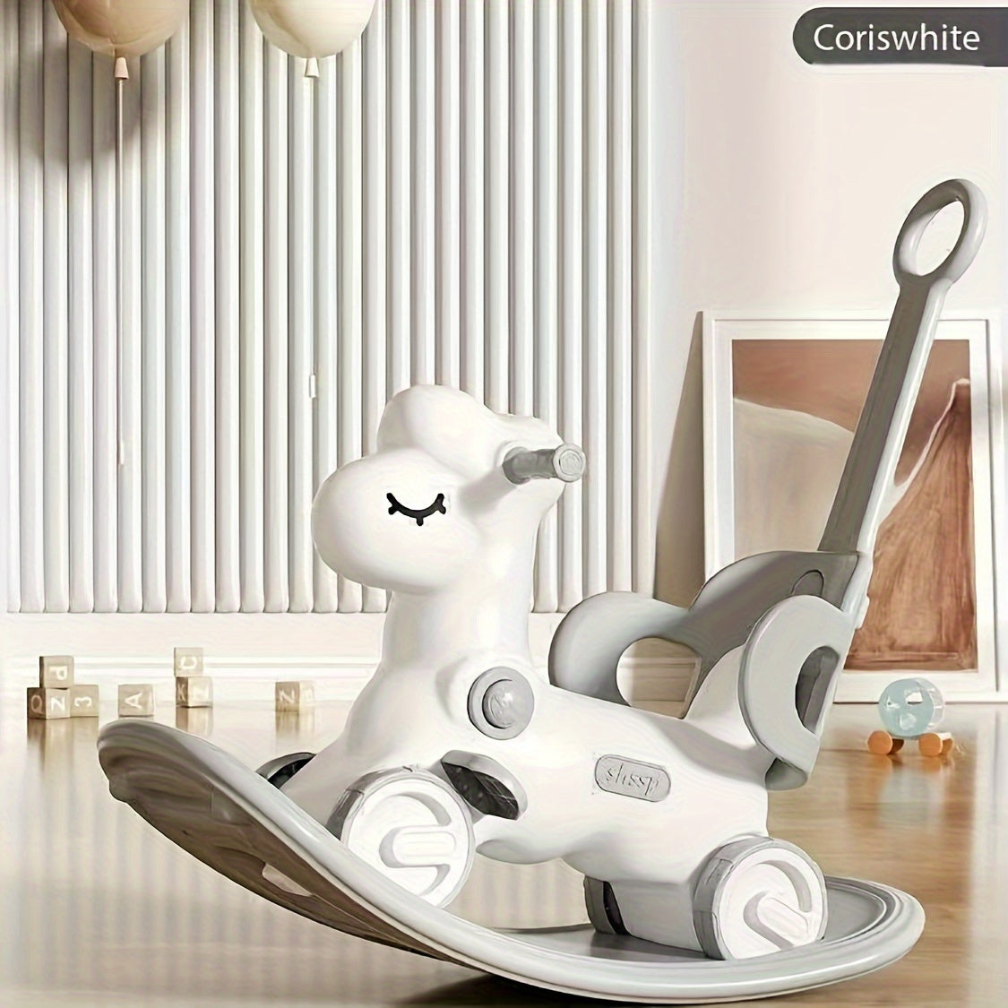 Baby Ride-On Toy 2-in-1 Rocking Horse & Balance Bike