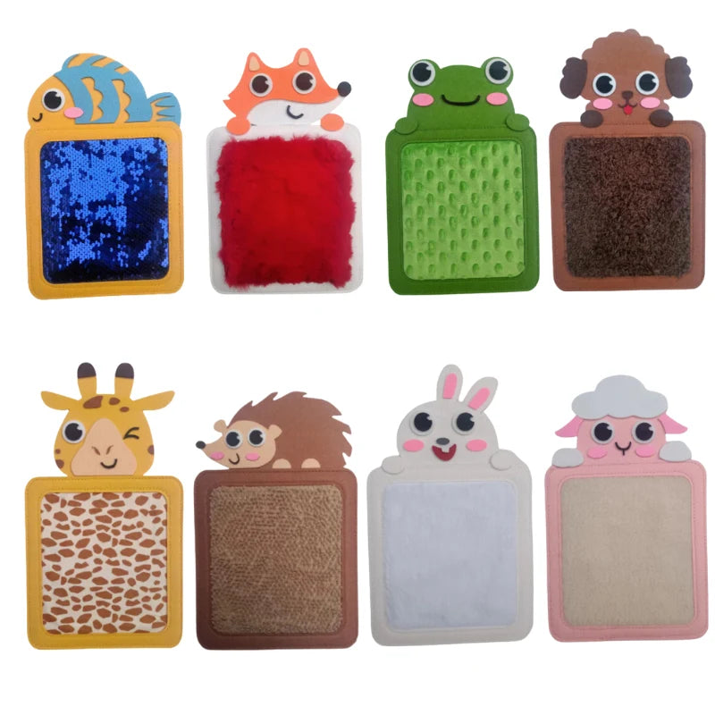 Baby Sensory Mats Animal Texture 8-Pack Machine Washable