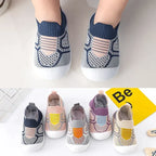 Baby Shoe Socks Non-Slip TPR Sole Breathable Cotton