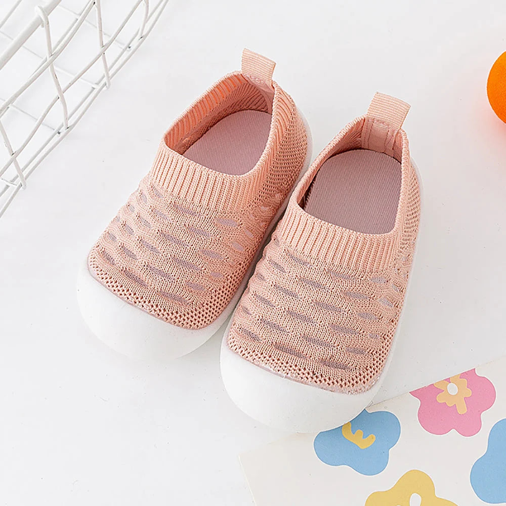 Baby Shoe Socks Non-Slip TPR Sole & Breathable Mesh
