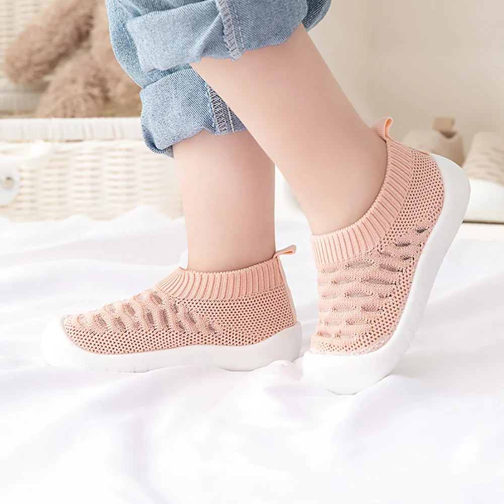 Baby Shoe Socks Non-Slip TPR Sole & Breathable Mesh