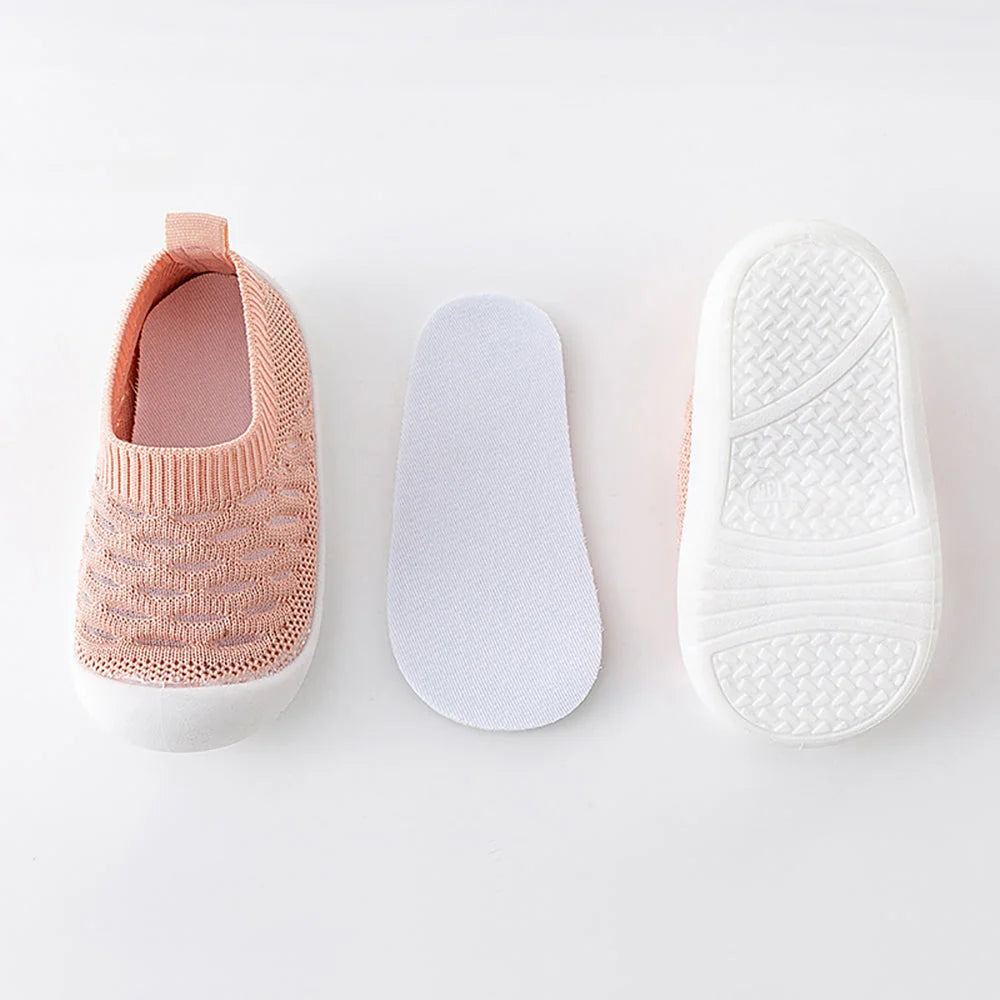 Baby Shoe Socks Non-Slip TPR Sole & Breathable Mesh