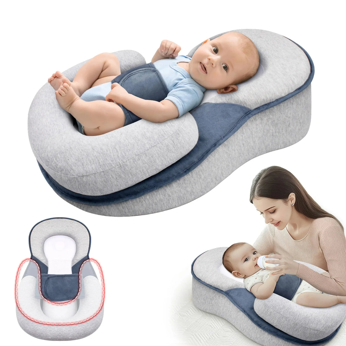 Baby Sleep Nest 15° Incline Adjustable Support Roll
