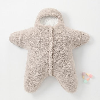 Baby Sleeping Bag Cashmere Exterior Cotton Lining Convertible Swaddle