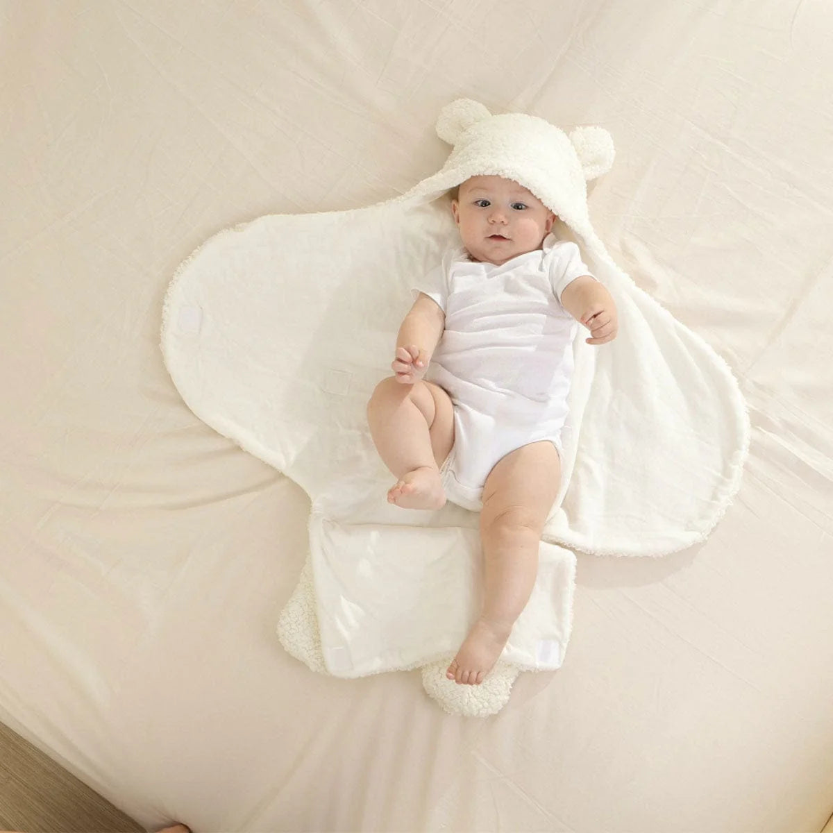 Baby Sleeping Bag Teddy Fleece Hypoallergenic 0-6 Months