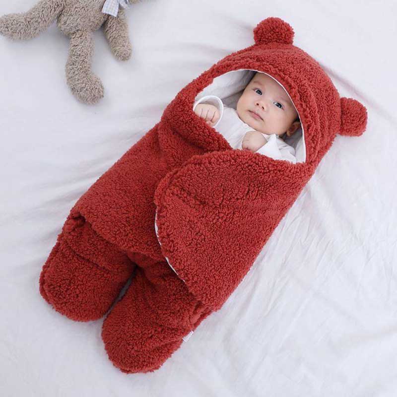 Baby Sleeping Bag Teddy Fleece Hypoallergenic 0-6 Months
