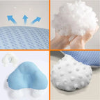 Baby Sleeping Pillow Adjustable Contoured Support Breathable Cover