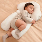 Baby Sleeping Pillow Adjustable Contoured Support Breathable Cover
