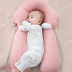 Baby Sleeping Pillow Adjustable Contoured Support Breathable Cover