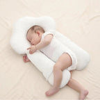 Baby Sleeping Pillow Adjustable Contoured Support Breathable Cover