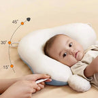 Baby Sleeping Pillow Adjustable Contoured Support Breathable Cover