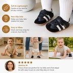 Baby Sneakers Soft Flexible Sole Hook-And-Loop Strap