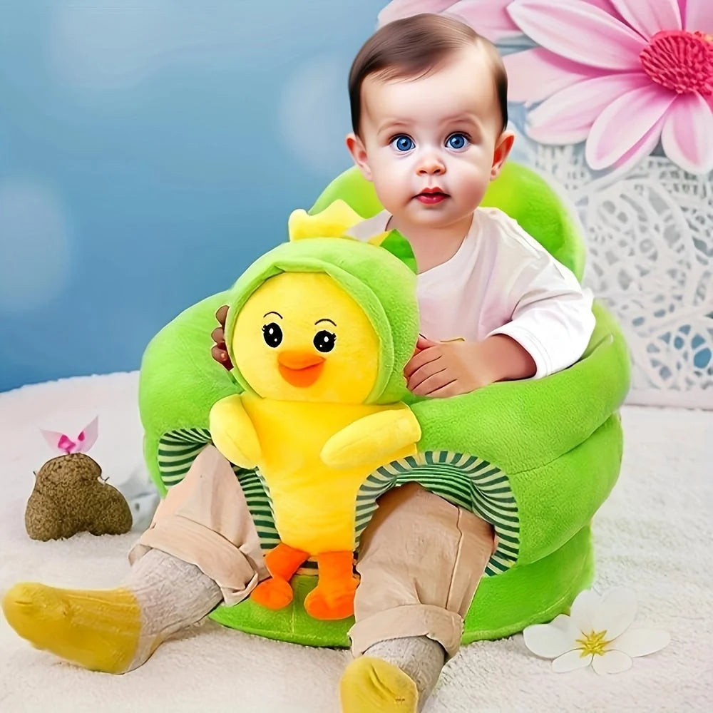 Baby Support Seat Plush Stable Backrest Machine Washable Cover