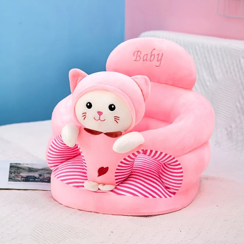 Baby Support Seat Plush Stable Backrest Machine Washable Cover