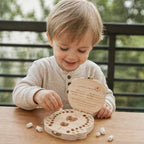 Baby Tooth Keepsake Box Solid Wood Individual Compartments
