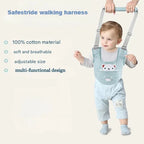 Baby Walking Harness Breathable 100% Cotton Adjustable Support