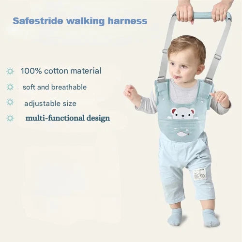 Baby Walking Harness Breathable 100% Cotton Adjustable Support