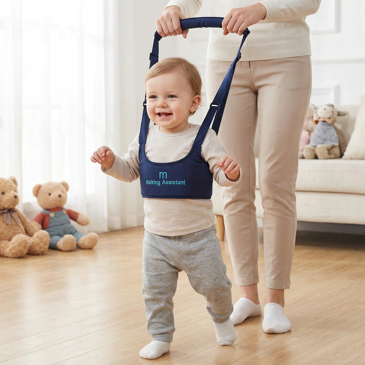 Baby Walking Harness Chest Support Adjustable Back Clip