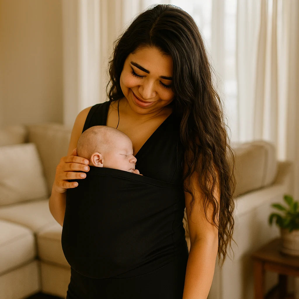 Babywearing Shirt Elastic Nursing Friendly Skin To Skin