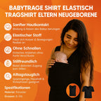 Babywearing Shirt Elastic Nursing Friendly Skin To Skin