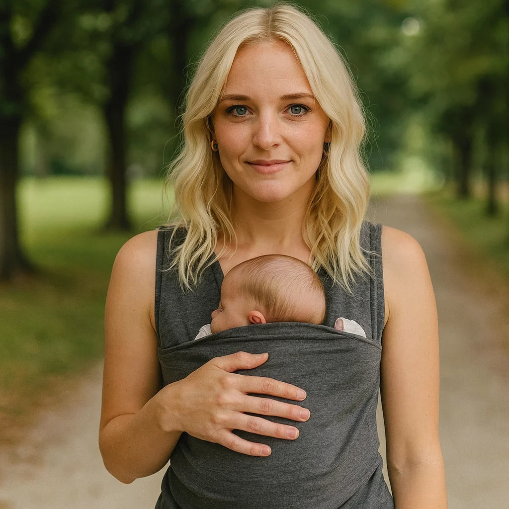 Babywearing Shirt Elastic Nursing Friendly Skin To Skin