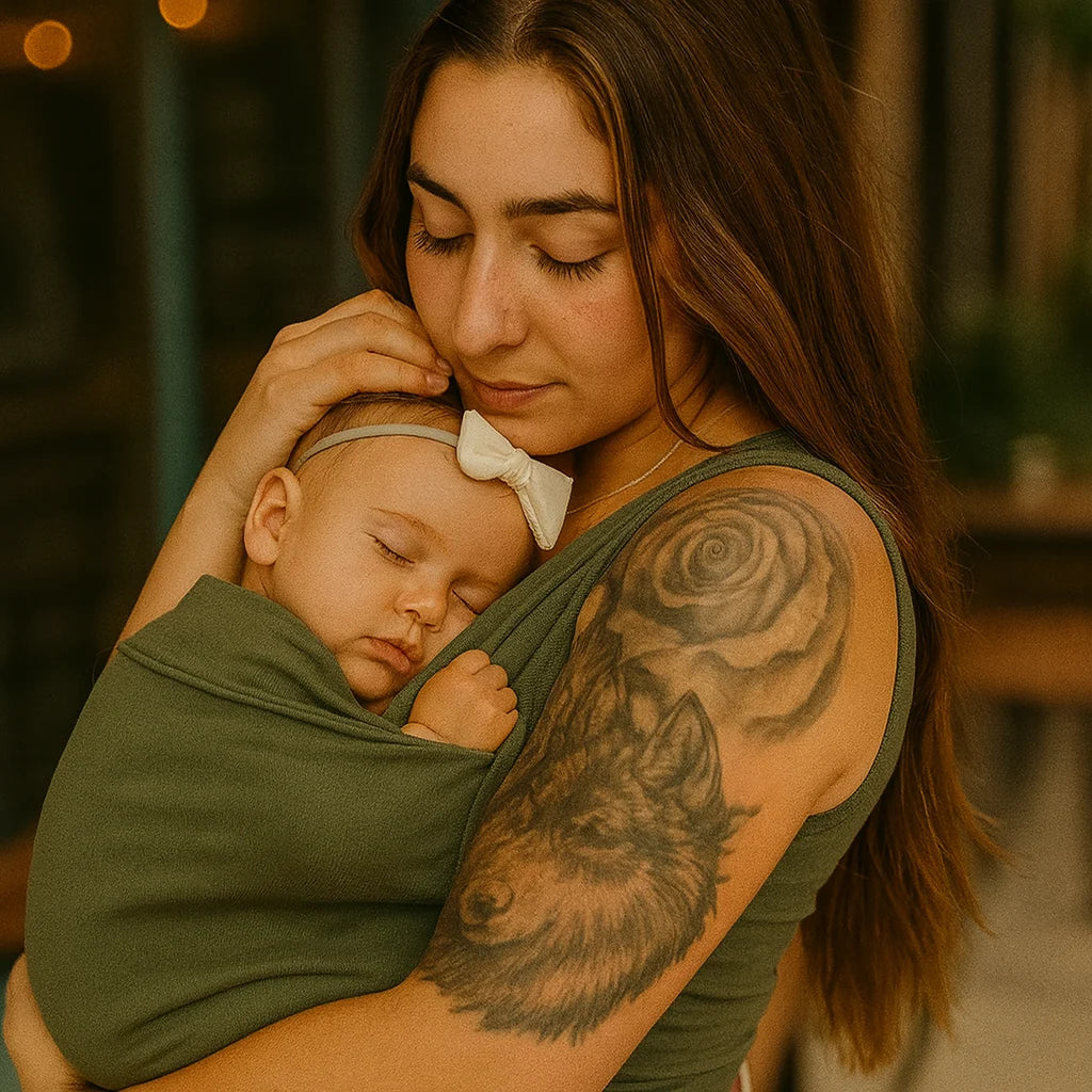 Babywearing Shirt Elastic Nursing Friendly Skin To Skin