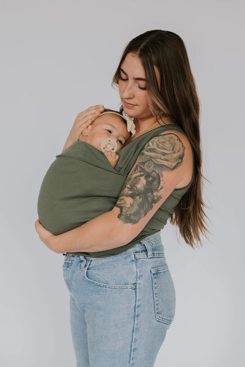 Babywearing Shirt Integrated Front Pocket Cotton Blend Discreet Nursing
