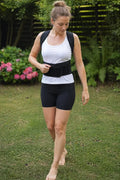 Back Brace Adjustable Fit Lumbar Support Wide Shoulder Straps