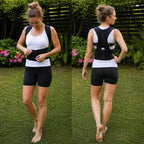 Back Brace Adjustable Fit Lumbar Support Wide Shoulder Straps