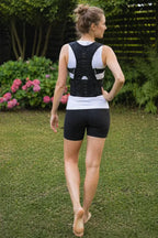 Back Brace Adjustable Fit Lumbar Support Wide Shoulder Straps